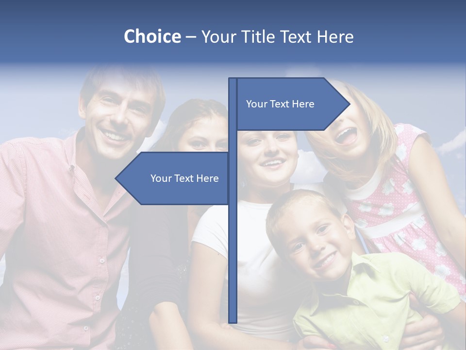 Concept Caucasian Baby PowerPoint Template