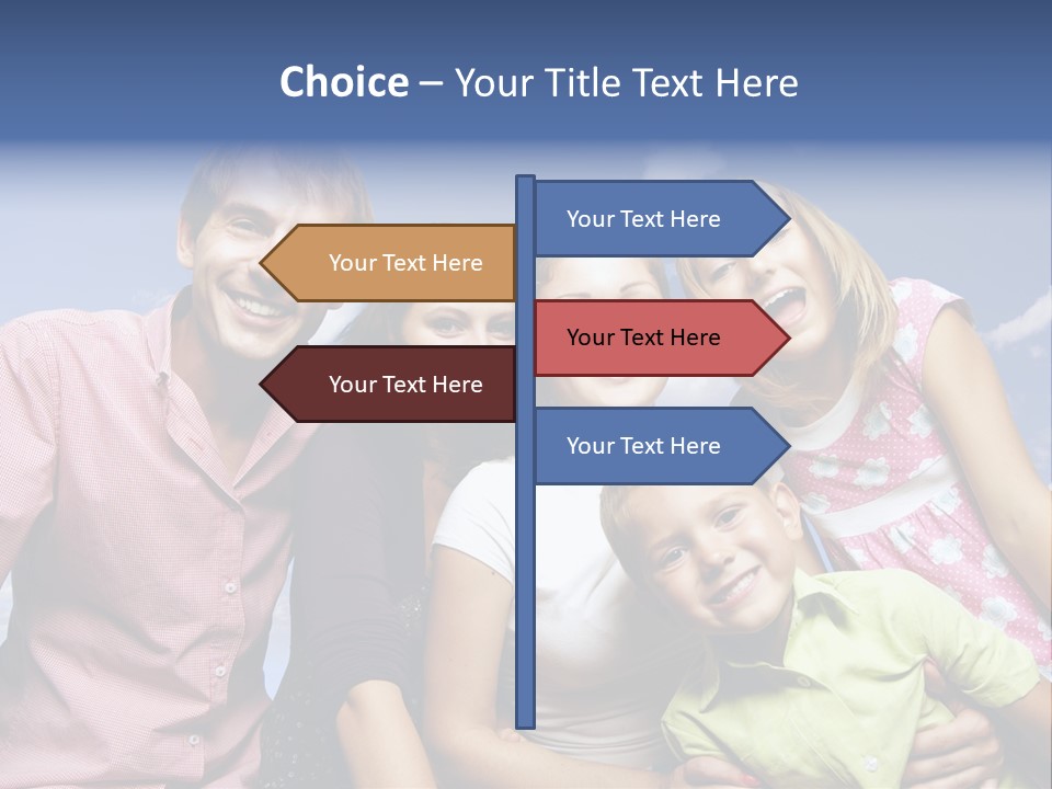 Concept Caucasian Baby PowerPoint Template