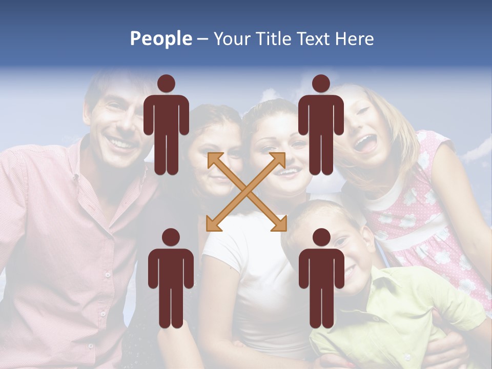 Concept Caucasian Baby PowerPoint Template