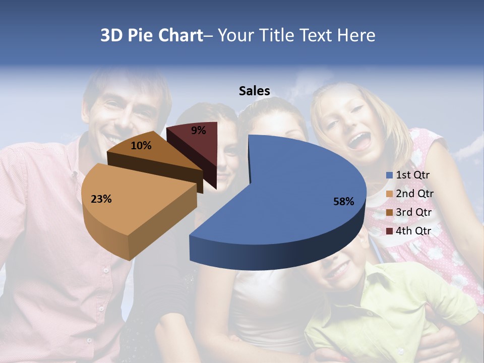 Concept Caucasian Baby PowerPoint Template