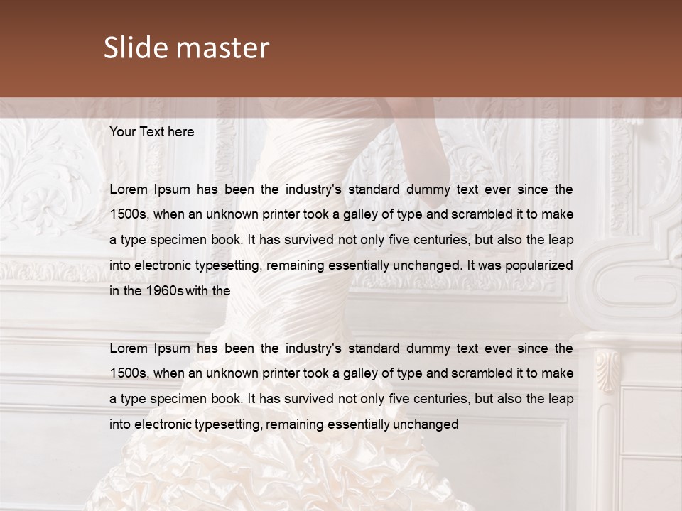 Sexuality Model Defiant PowerPoint Template