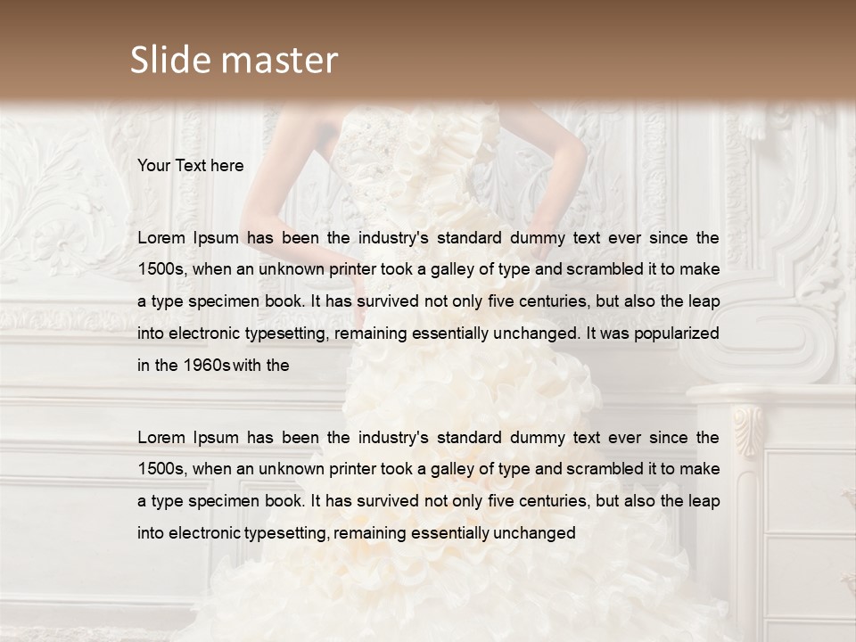 Boobs Emotion Pose PowerPoint Template