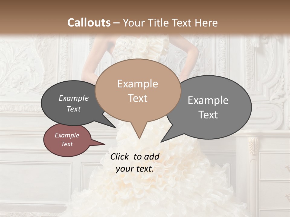 Boobs Emotion Pose PowerPoint Template