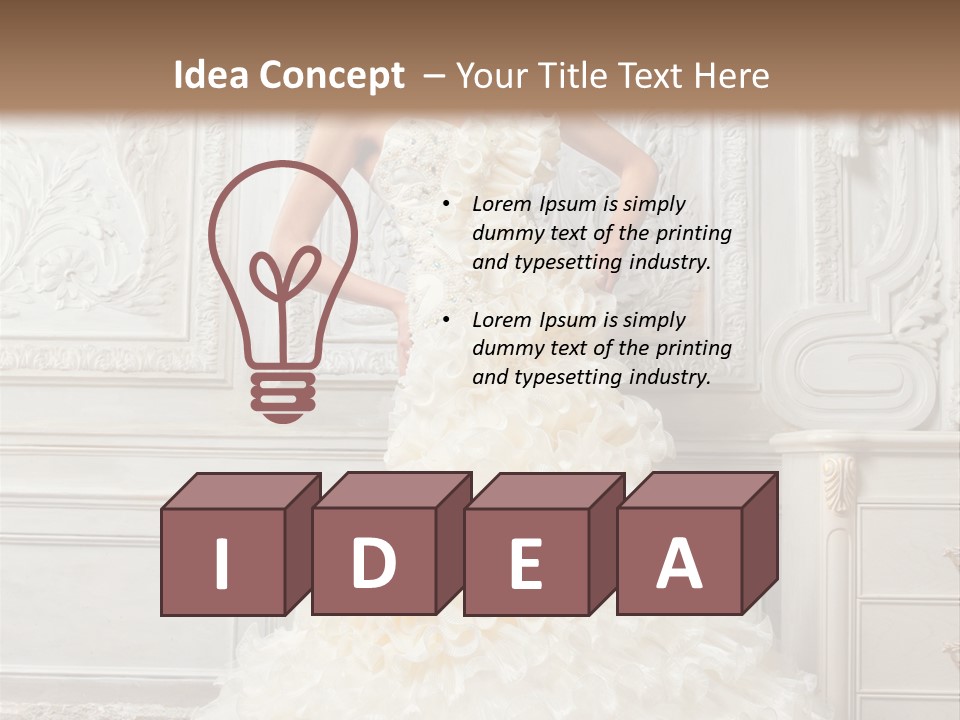 Boobs Emotion Pose PowerPoint Template