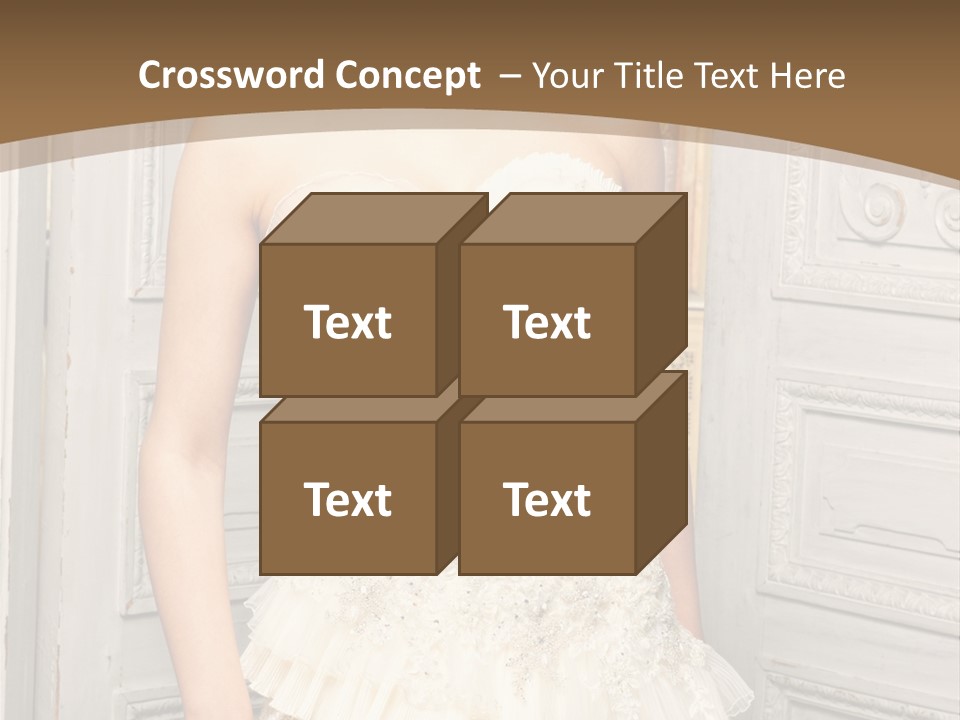 Women Pose Portrait PowerPoint Template