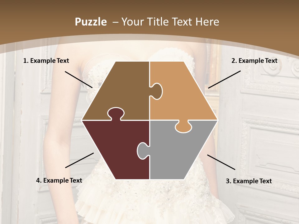 Women Pose Portrait PowerPoint Template