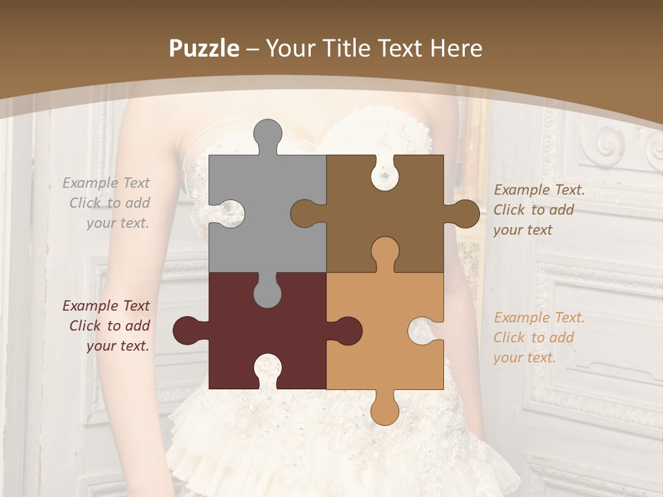 Women Pose Portrait PowerPoint Template