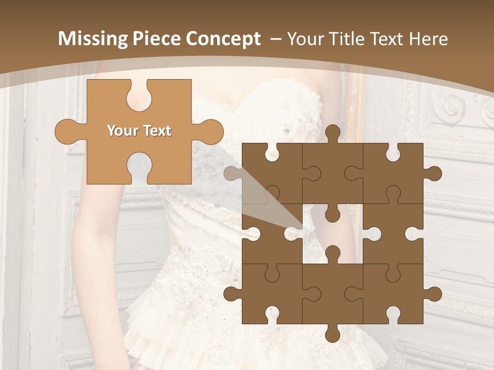 Women Pose Portrait PowerPoint Template