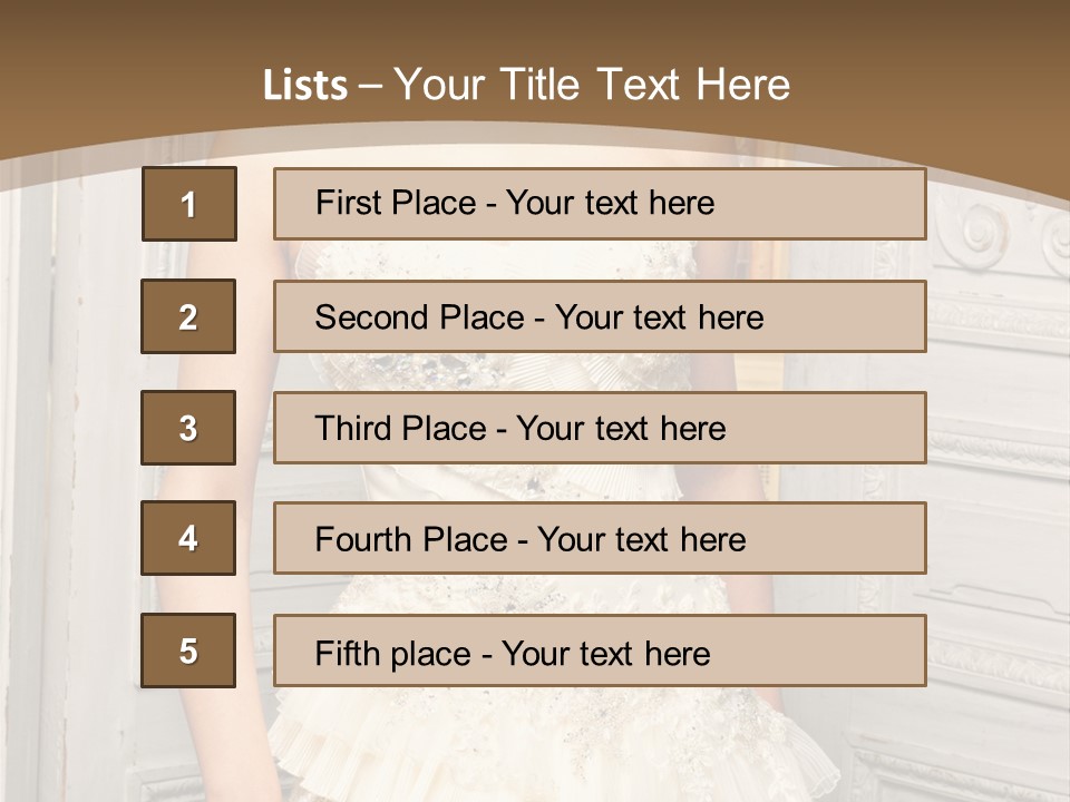 Women Pose Portrait PowerPoint Template