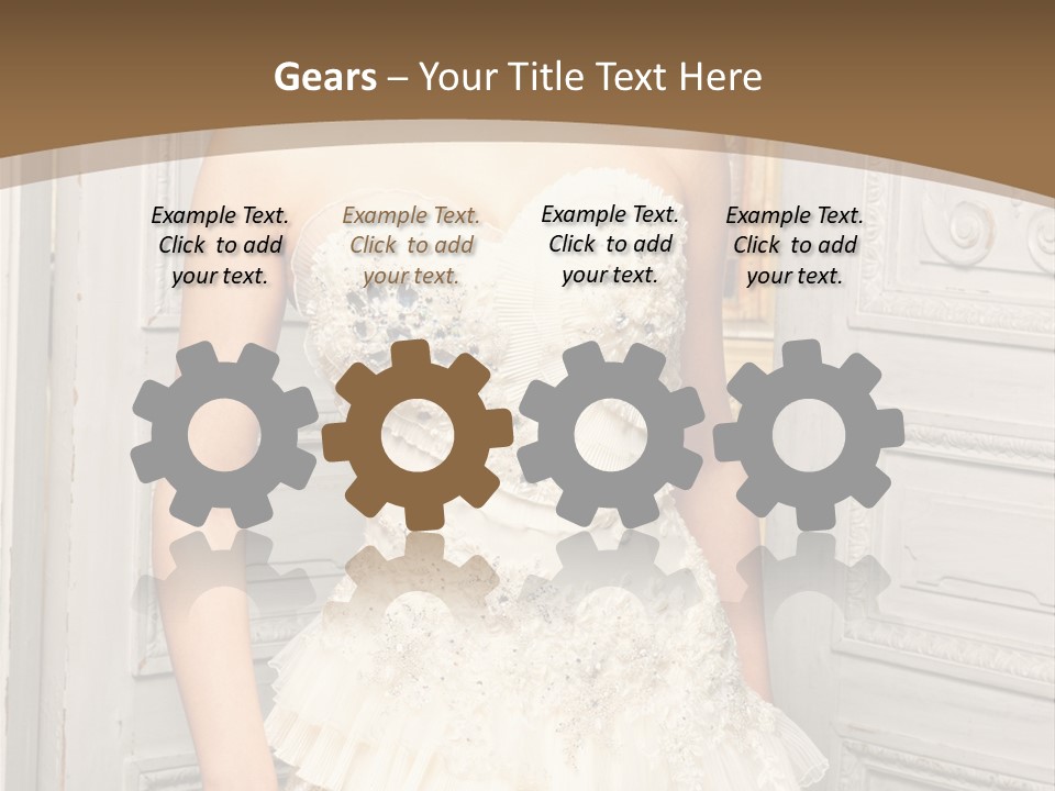 Women Pose Portrait PowerPoint Template