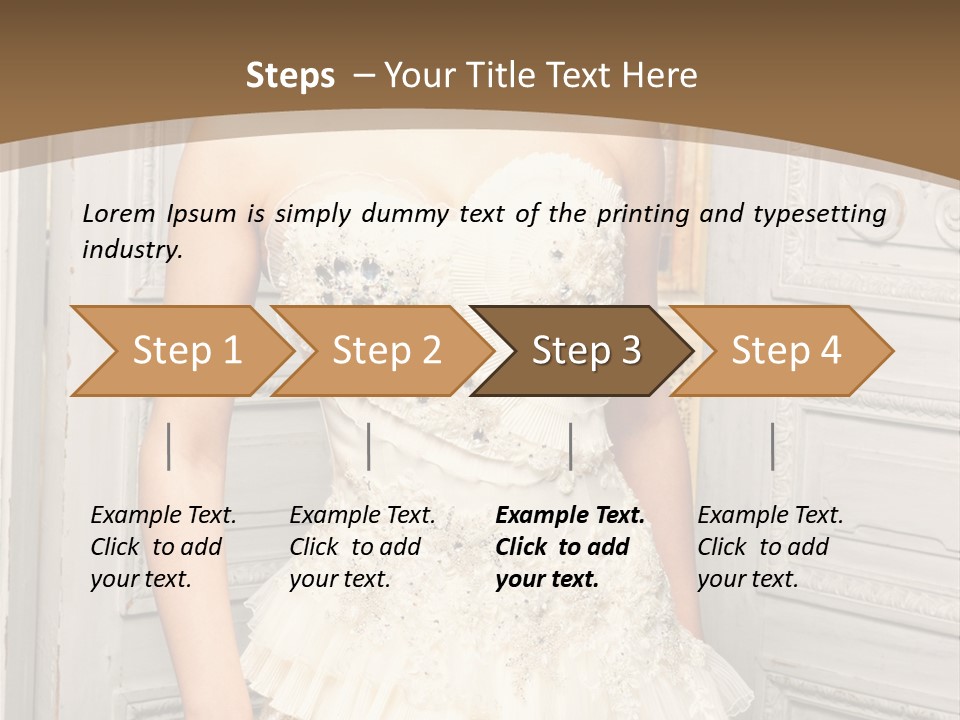 Women Pose Portrait PowerPoint Template