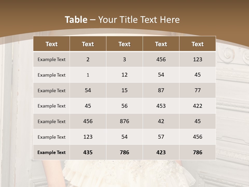 Women Pose Portrait PowerPoint Template