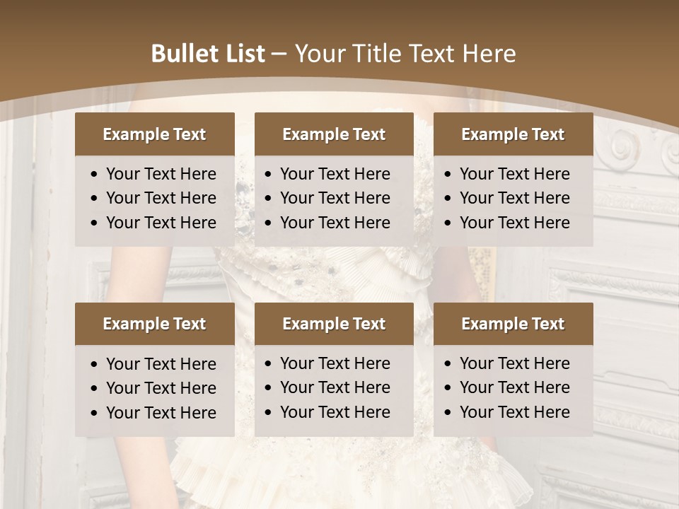 Women Pose Portrait PowerPoint Template