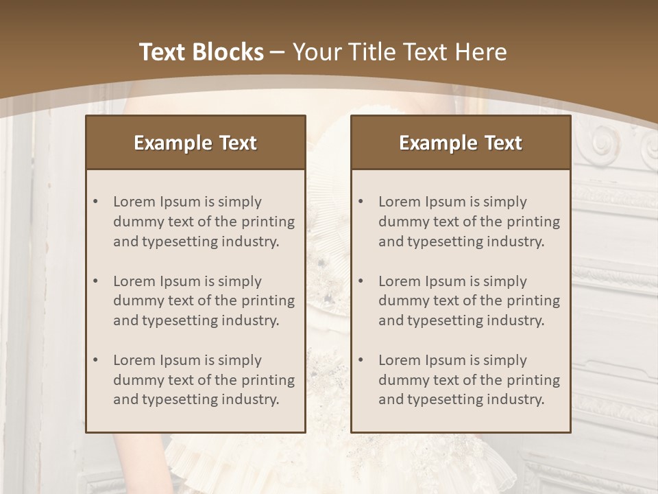 Women Pose Portrait PowerPoint Template