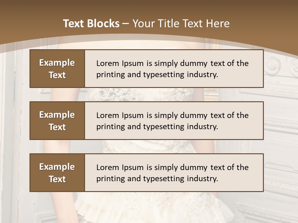 Women Pose Portrait PowerPoint Template