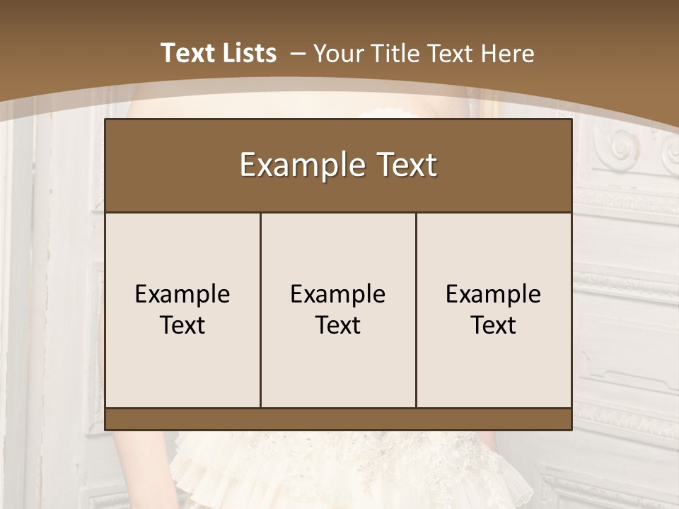 Women Pose Portrait PowerPoint Template