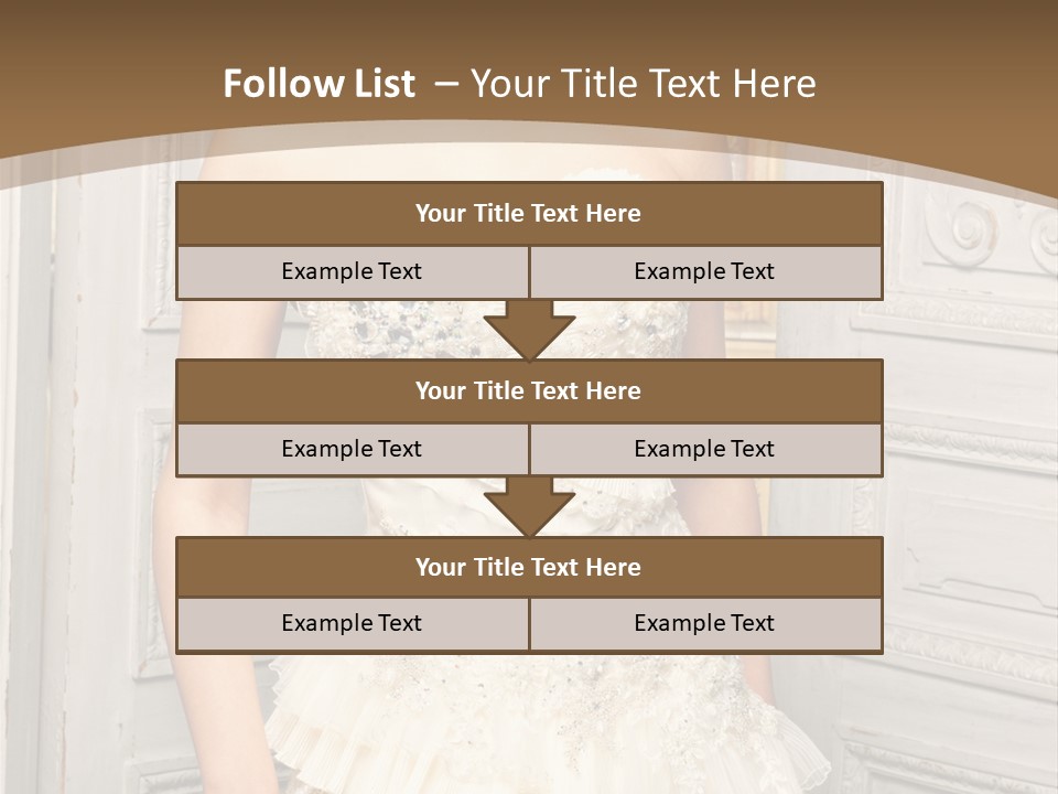 Women Pose Portrait PowerPoint Template