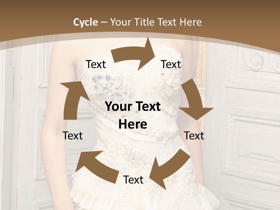 Women Pose Portrait PowerPoint Template