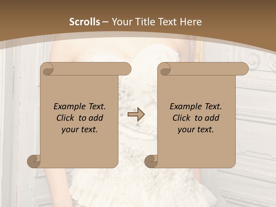 Women Pose Portrait PowerPoint Template