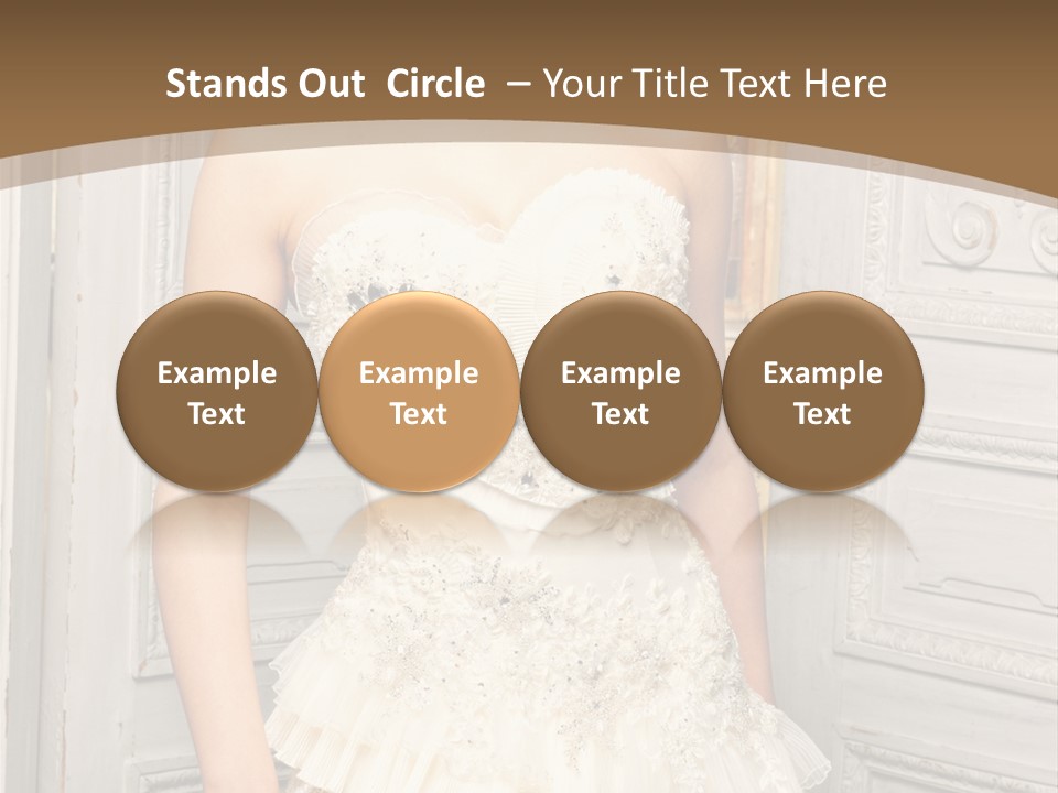 Women Pose Portrait PowerPoint Template