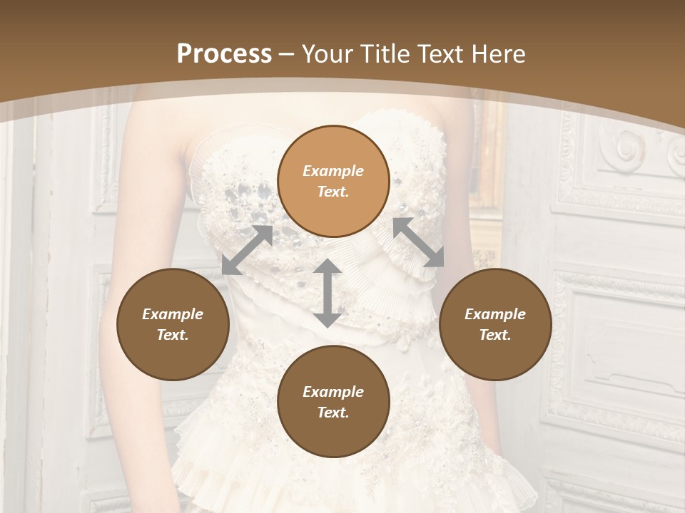 Women Pose Portrait PowerPoint Template