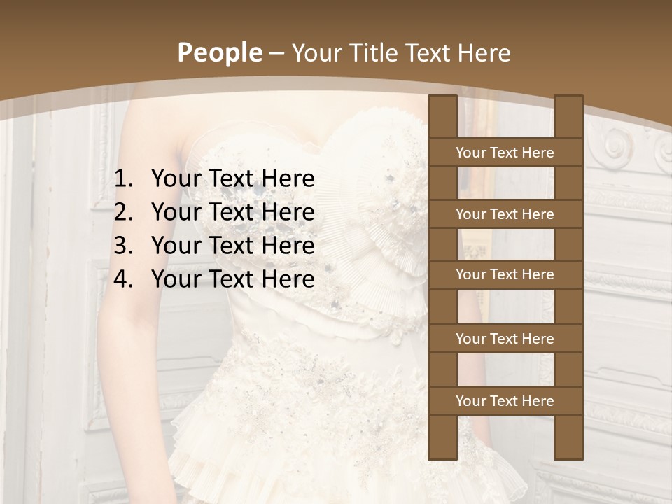Women Pose Portrait PowerPoint Template