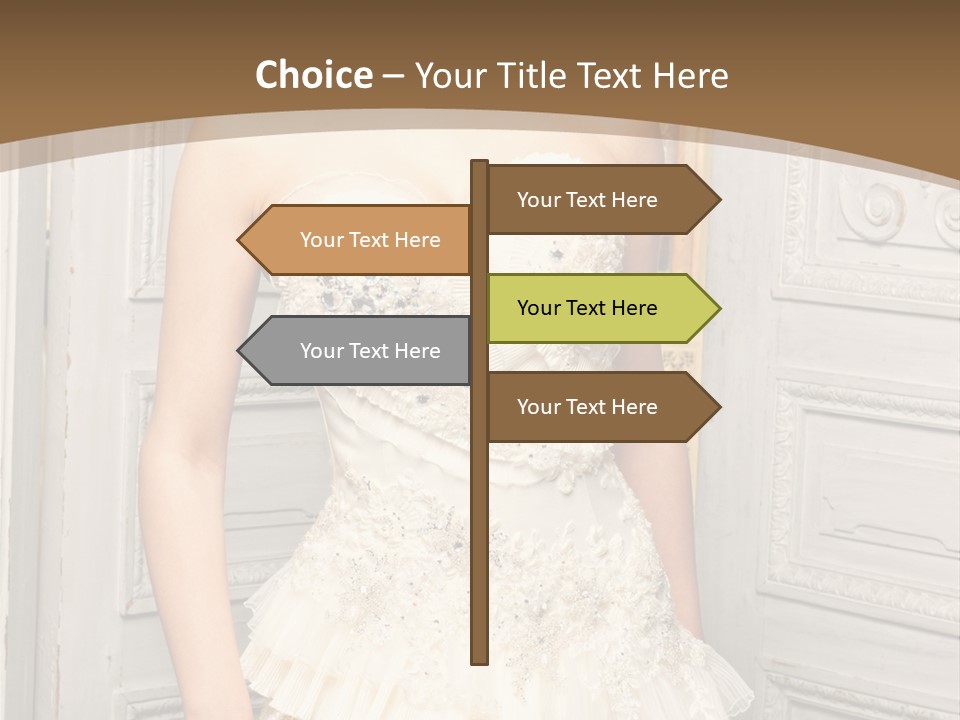 Women Pose Portrait PowerPoint Template