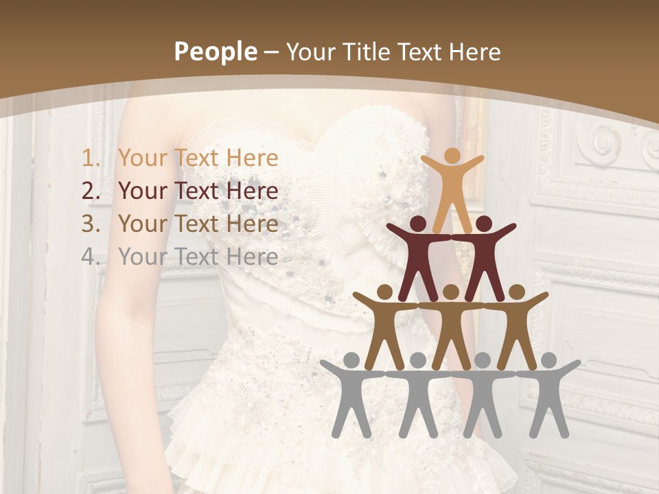 Women Pose Portrait PowerPoint Template