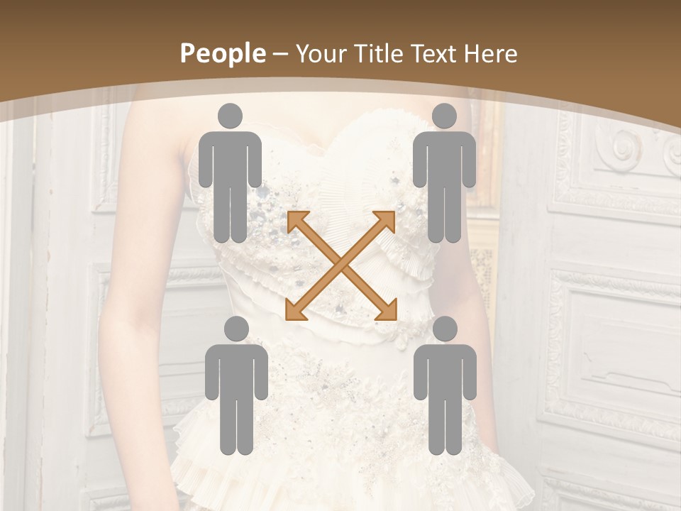 Women Pose Portrait PowerPoint Template