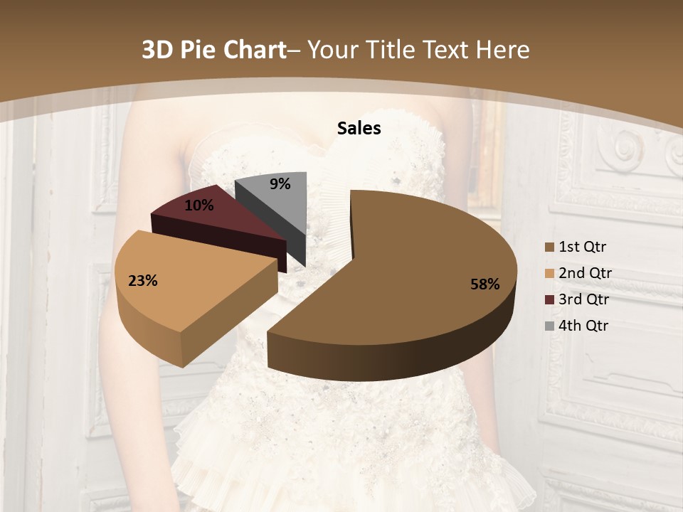 Women Pose Portrait PowerPoint Template