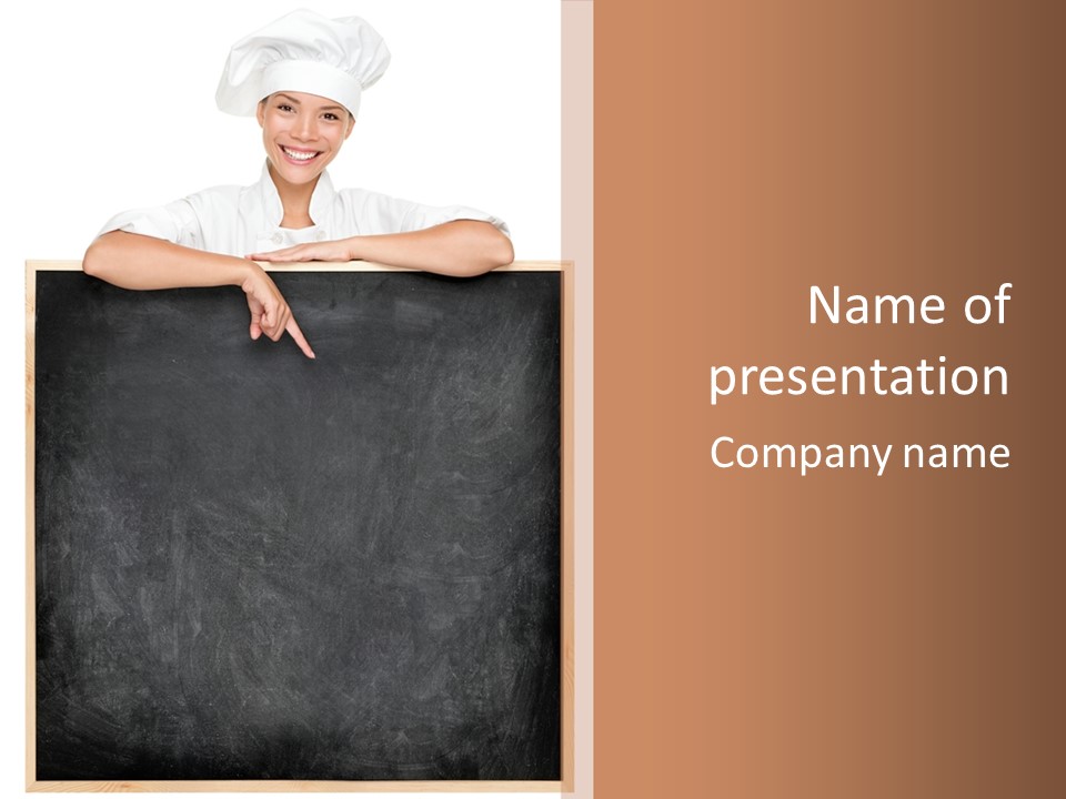 Indoors Young Message PowerPoint Template