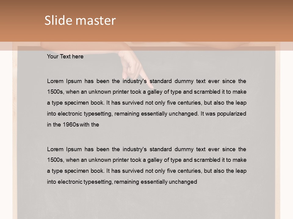 Indoors Young Message PowerPoint Template