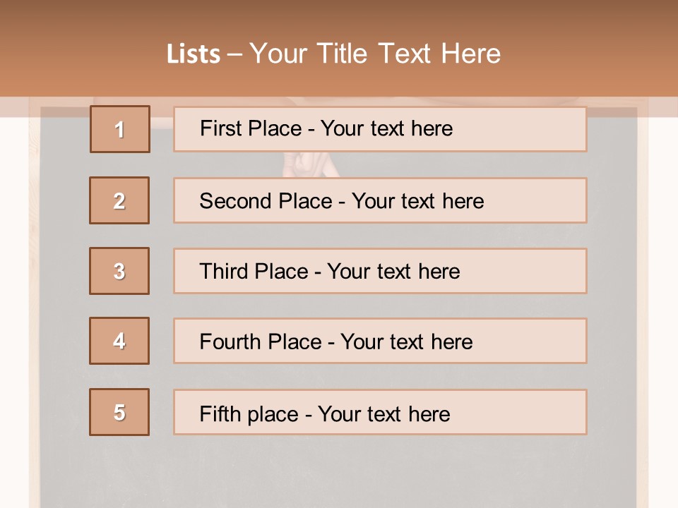 Indoors Young Message PowerPoint Template