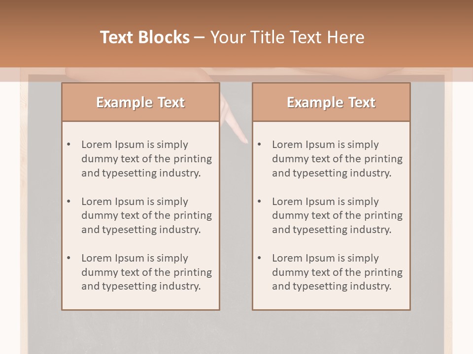 Indoors Young Message PowerPoint Template