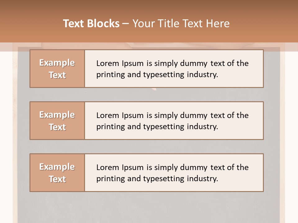 Indoors Young Message PowerPoint Template