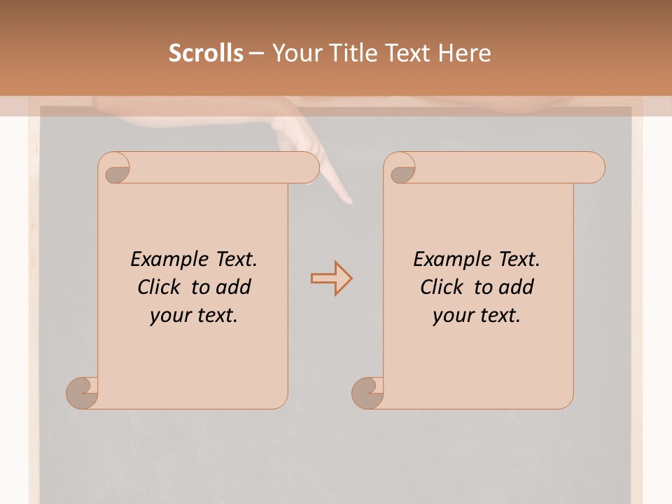 Indoors Young Message PowerPoint Template