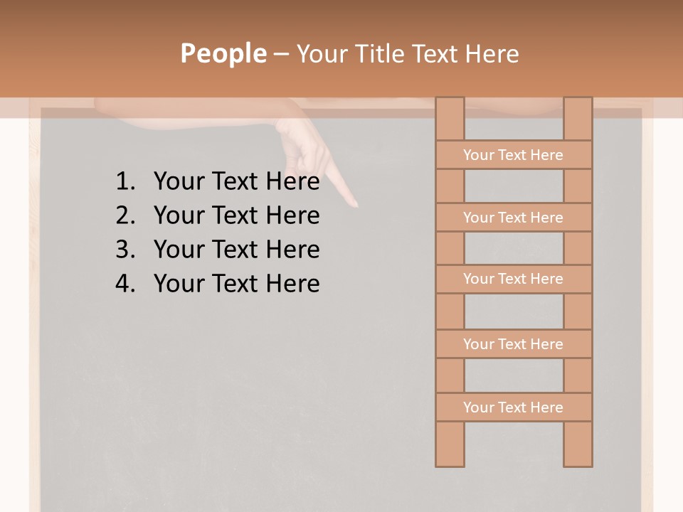 Indoors Young Message PowerPoint Template