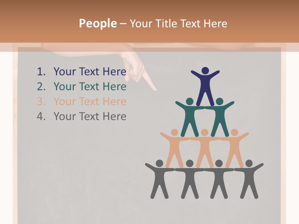 Indoors Young Message PowerPoint Template