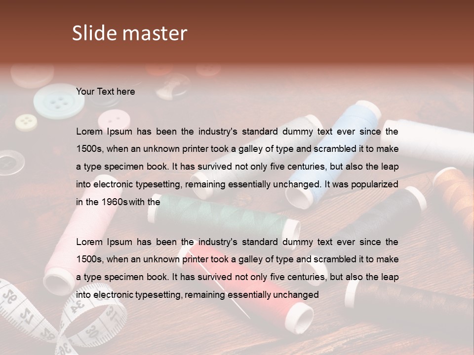 Needle Tool White PowerPoint Template