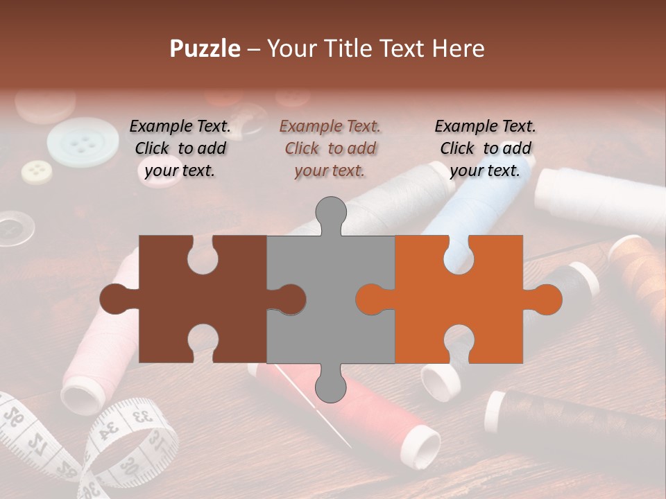 Needle Tool White PowerPoint Template