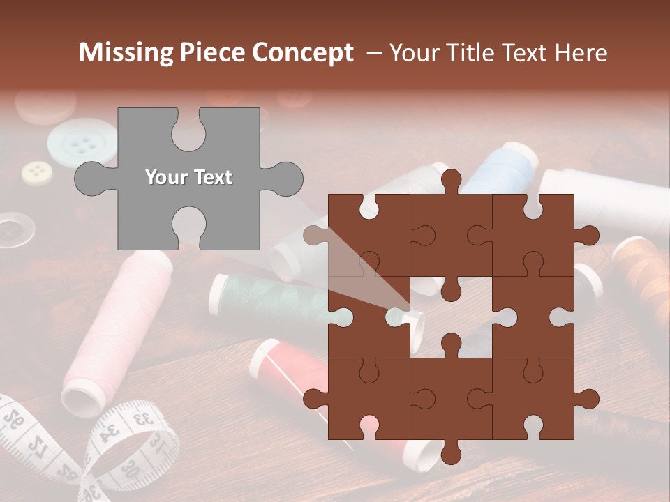 Needle Tool White PowerPoint Template