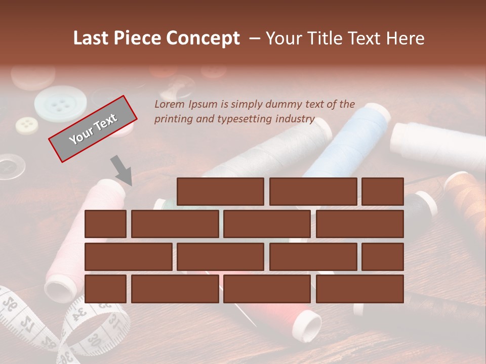 Needle Tool White PowerPoint Template