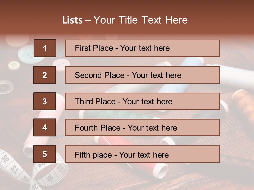 Needle Tool White PowerPoint Template