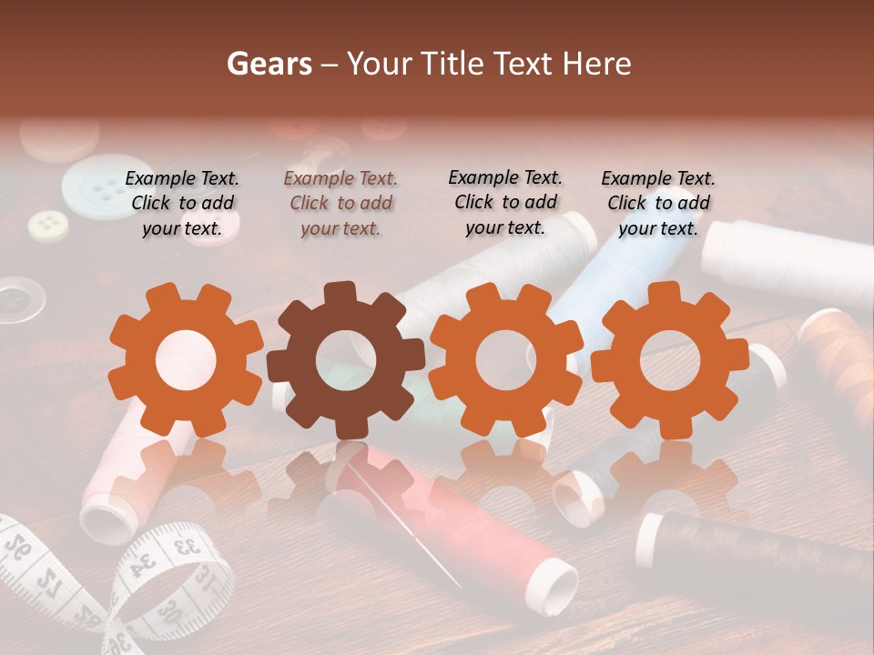 Needle Tool White PowerPoint Template