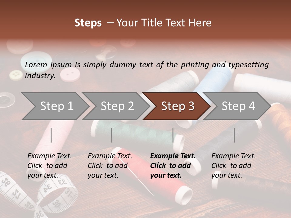 Needle Tool White PowerPoint Template