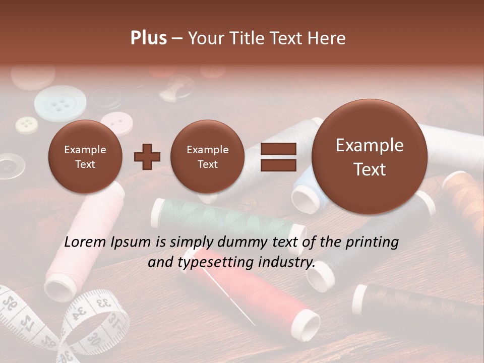 Needle Tool White PowerPoint Template