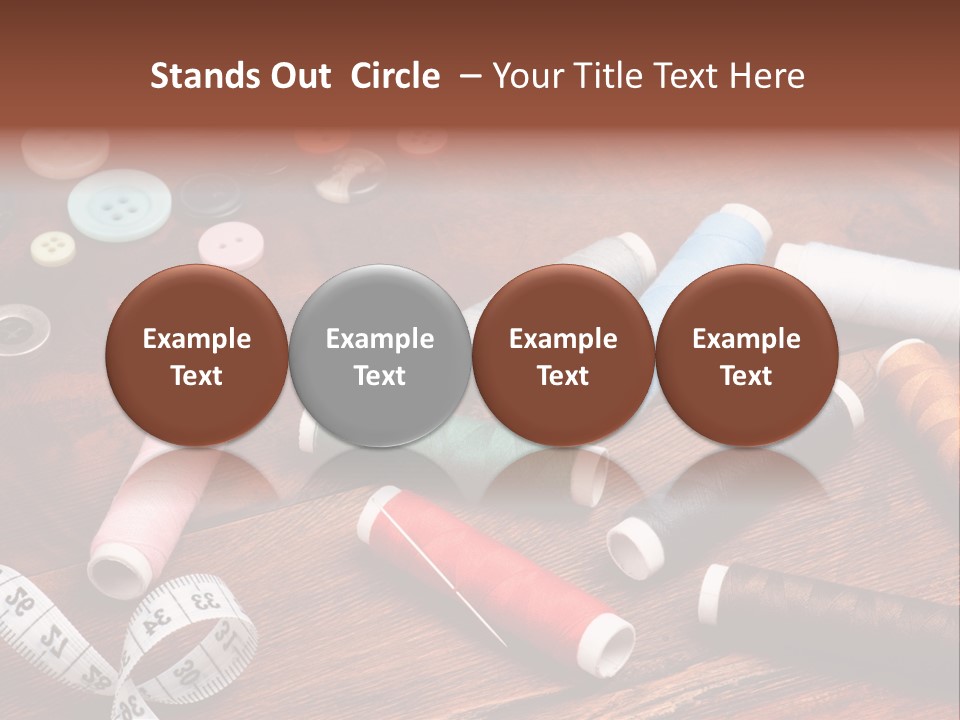 Needle Tool White PowerPoint Template