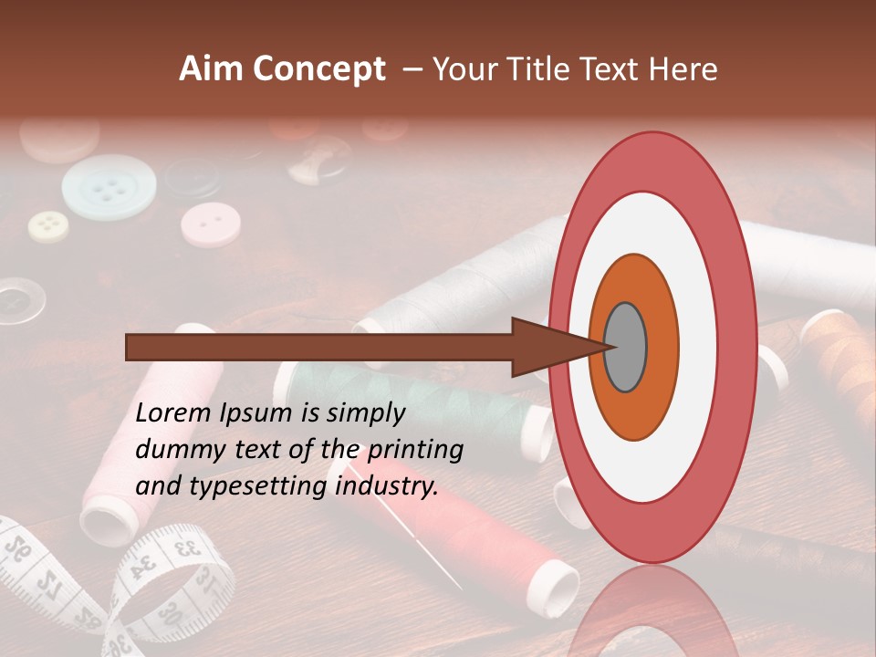 Needle Tool White PowerPoint Template