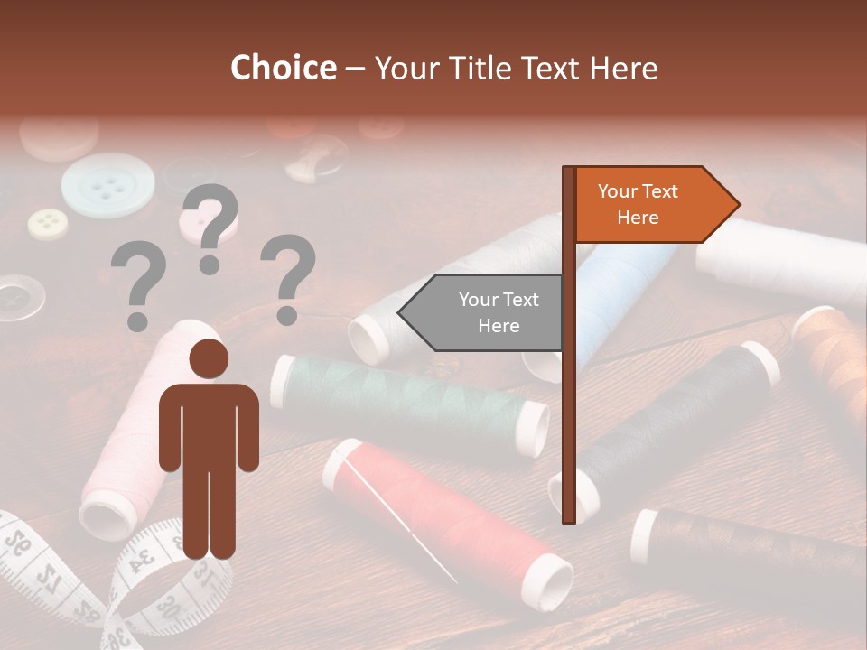 Needle Tool White PowerPoint Template