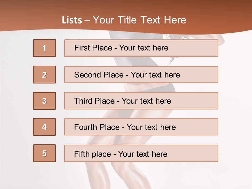 Dancer Elegance Fine Art Portrait PowerPoint Template